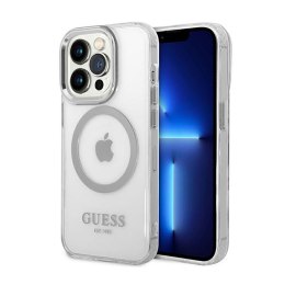 Guess Metal Outline MagSafe - Case for iPhone 14 Pro (Clear)