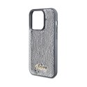 Guess Sequin Script Metal - Case for iPhone 14 Pro (Silver)