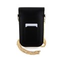 Hello Kitty Leather Metal Logo Chain - Phone crossbody bag (black)