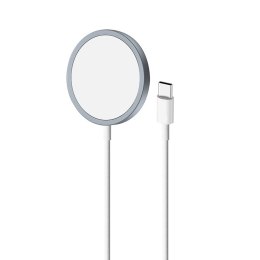 Puro Magnetic Charging Cable USB-C Magsafe - 15W induction wireless charger (Light blue)