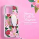 Rifle Paper Clear MagSafe - Case decorated in gold for iphone 14 Plus (Rose Garden)