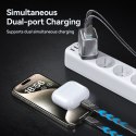 WEKOME WP-U02 Mecha Series - 2x USB-C Super Fast Charger GaN 40W mains charger (Silver)