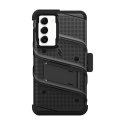 ZIZO BOLT Series - Armoured case for Samsung Galaxy S23+ with 9H glass for screen + holder with stand (Black)