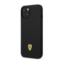 Ferrari Silicone Metal Logo - Case for iPhone 14 (Black)