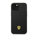 Ferrari Silicone Metal Logo - Case for iPhone 14 (Black)