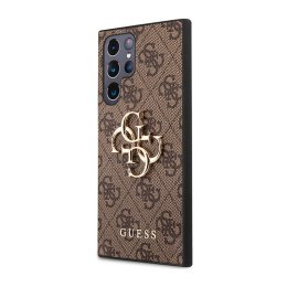 Guess 4G Big Metal Logo - Case for Samsung Galaxy S23 Ultra (Brown)