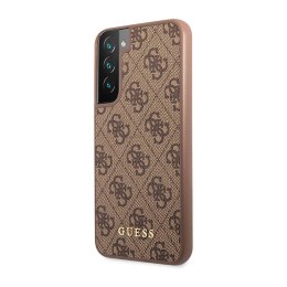 Guess 4G Metal Logo - Case for Samsung Galaxy S23+ (Brown)