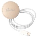 Guess Bundle Pack MagSafe 4G - Set of case for iPhone 11 + MagSafe charger (Brown/Gold)