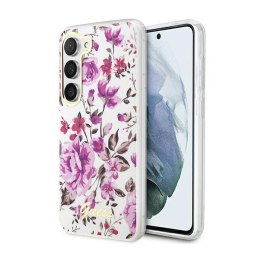 Guess Flower Collection - Case for Samsung Galaxy S23+ (White)