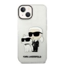 Karl Lagerfeld IML Glitter NFT Karl & Choupette - Case for iPhone 14 Plus (Clear)