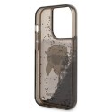 Karl Lagerfeld Liquid Glitter NFT Karl's Head - Case for iPhone 14 Pro Max (Black)