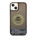 Karl Lagerfeld Liquid Glitter Round RSG Logo Case - Case for iPhone 14 Plus (Black)