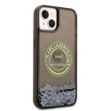 Karl Lagerfeld Liquid Glitter Round RSG Logo Case - Case for iPhone 14 Plus (Black)