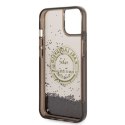 Karl Lagerfeld Liquid Glitter Round RSG Logo Case - Case for iPhone 14 Plus (Black)