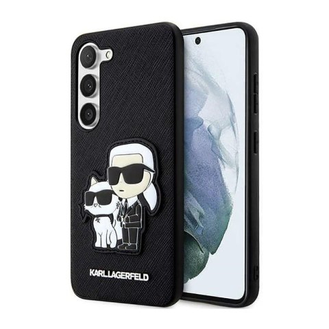 Karl Lagerfeld NFT Saffiano Karl & Choupette - Case for Samsung Galaxy S23+ (Black)