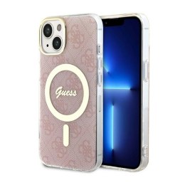 Guess 4G MagSafe - Case for iPhone 14 Plus (Pink)