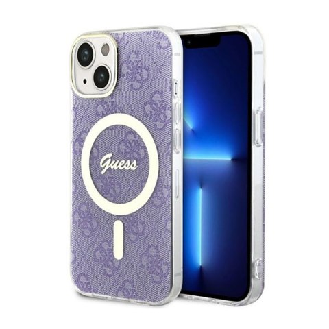 Guess 4G MagSafe - Case for iPhone 14 Plus (Purple)