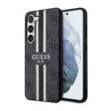 Guess 4G Printed Stripe - Case for Samsung Galaxy S23 (Black)