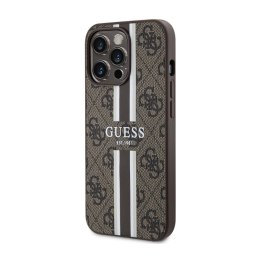 Guess 4G Printed Stripes MagSafe - Case for iPhone 13 Pro (Brown)