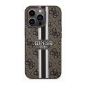 Guess 4G Printed Stripes MagSafe - Case for iPhone 13 Pro (Brown)