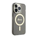 Guess Glitter Gold MagSafe - Case for iPhone 14 Pro Max (Black)