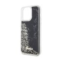 Guess Liquid Glitter Marble - Case for iPhone 14 Pro Max (Black)