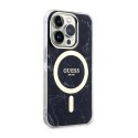 Guess Marble MagSafe - Case for iPhone 14 Pro Max (Black)