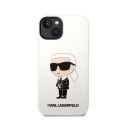 Karl Lagerfeld Silicone NFT Ikonik - Case for iPhone 14 Plus (White)