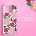 Rifle Paper Clear - Case decorated in gold for iPhone 14 / iPhone 13 (Rose Garden)