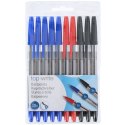Topwrite - Ballpoint pen set 10 pcs. (Blue/Black/Red)