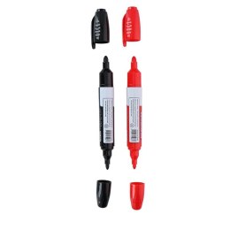 Topwrite - Set of double dry erase board markers 2 pcs. (Black/Red)