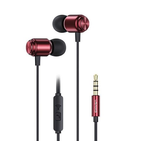 USAMS EP-44 - 3.5 mm stereo jack headphones (Red)