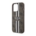 Guess 4G Printed Stripes MagSafe - Case for iPhone 13 Pro Max (Brown)