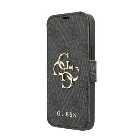 Guess Booktype 4G Big Metal Logo - Case for iPhone 13 Pro (Grey)