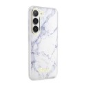 Guess Marble Collection - Case for Samsung Galaxy S23 (White)