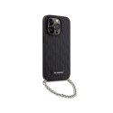 Karl Lagerfeld Saffiano Monogram Chain - Case for iPhone 14 Pro Max (Black)