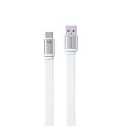 WEKOME WDC-156 King Kong 2nd gen - USB-A to USB-C 6A Fast Charging 1.3m Connecting Cable (White)