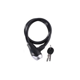 Dunlop - Keyed spiral bicycle lock (Black)
