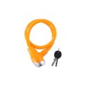 Dunlop - Keyed spiral bike lock (Orange)