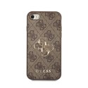 Guess 4G Big Metal Logo - Case for iPhone SE (2022/2020) / 8 / 7 (Brown)