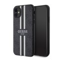 Guess 4G Printed Stripes MagSafe - Case for iPhone 11 (Black)