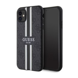Guess 4G Printed Stripes MagSafe - Case for iPhone 11 (Black)
