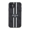 Guess 4G Printed Stripes MagSafe - Case for iPhone 11 (Black)