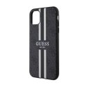 Guess 4G Printed Stripes MagSafe - Case for iPhone 11 (Black)