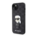 Karl Lagerfeld Saffiano Monogram NFT Ikonik - Case for iPhone 14 Plus (Black)