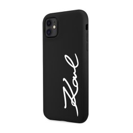 Karl Lagerfeld Silicone Signature - Case for iPhone 11 (Black)