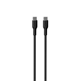 PURO ICON Soft Cable - Kabel USB-C do USB-C 1,5 m (Black)