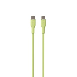 PURO ICON Soft Cable - Kabel USB-C do USB-C 1,5 m (Matcha Green)