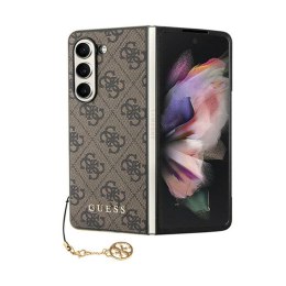 Guess 4G Charms Collection - Case for Samsung Galaxy Z Fold 5 (brown)