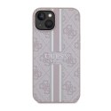 Guess 4G Printed Stripes MagSafe - Case for iPhone 14 Plus (Pink)